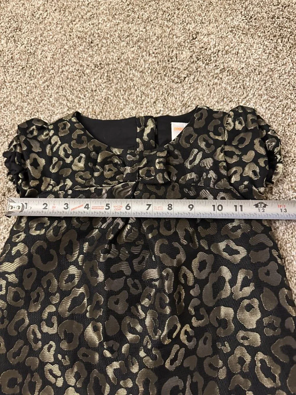 GYMBOREE GIRLS PARTY DRESS special occasion 5T CHEETAH PRINT TAPESTRY super cute